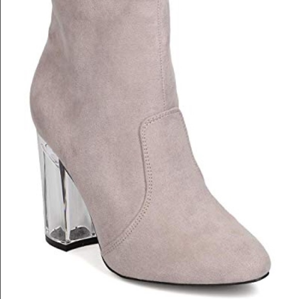 Grey Booties Heels